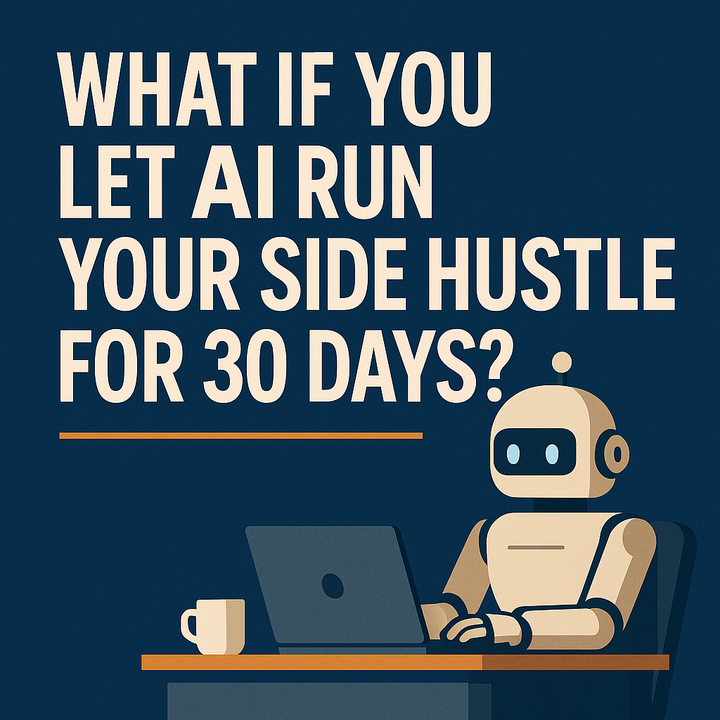 🤖 What If You Let AI Run Your Side Hustle for 30 Days?