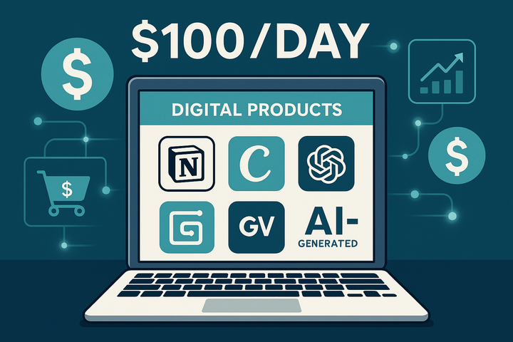 How to Make $100/Day Selling AI-Generated Digital Products (Even if You're Just Starting)