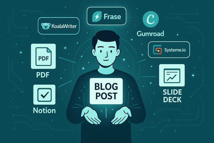 Turn One AI-Written Blog Post into Three Digital Products in Under an Hour